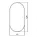 Зеркало Abber (Аббер) Kontur AG6303SL-1.2 с подсветкой, сенсорный выключатель, диммер