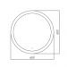 Зеркало Abber (Аббер) Mond AG6202S-0.65 с подсветкой, сенсорный выключатель, диммер