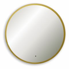 Зеркало Abber (Аббер) Mond AG6204SCG-0.77 с подсветкой, бесконтактный выключатель, диммер, золото