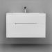 Тумба под раковину Jorno (Жорно) Modul 100 см подвесная белый (без раковины) (Mоl.01.97/P/W)
