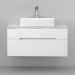 Тумба Jorno (Жорно) Bosko 100 см подвесная белый (без раковины) (Bos.01.100/P/W)