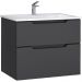Тумба под раковину Jorno (Жорно) Slide 75 см антрацит (без раковины) (Sli.01.75/P/A)