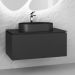Тумба под раковину Jorno (Жорно) Stone 100 см антрацит (без раковины) (Stn.01.100/P/A/JR)
