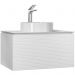Тумба под раковину Jorno (Жорно) Stone 80 см белый (без раковины) (Stn.01.80/P/W/JR)