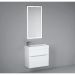 Тумба под раковину Jorno (Жорно) Folk 65 см подвесная белая (без раковины) (Folk.01.65/P/W/JR)