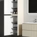 Шкаф-пенал Sancos (Санкос) Snob R подвесной Beige Soft, 350х350х1650 мм, (PSNR35CE)