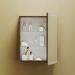 Зеркальный шкаф для ванной комнаты Sancos (Санкос) Mirror 590х150х740 мм, с LED подсветкой, цвет дуб чарльстон, (MI60ECH)
