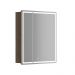 Зеркальный шкаф для ванной комнаты Sancos (Санкос) Mirror 690х150х740 мм, с LED подсветкой, цвет дуб чарльстон, с розеткой, (MI70ECH)