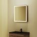 Зеркальный шкаф для ванной комнаты Sancos (Санкос) Mirror 690х150х740 мм, с LED подсветкой, цвет дуб чарльстон, с розеткой, (MI70ECH)