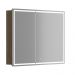 Зеркальный шкаф для ванной комнаты Sancos (Санкос) Mirror 990х150х740 мм, с LED подсветкой, цвет дуб чарльстон, (MI100ECH)