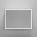 Зеркальный шкаф для ванной комнаты Sancos Mirror 990х150х740 мм, с LED подсветкой, цвет дуб галифакс натуральный, (MI100EG)