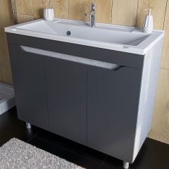 Тумба Stella Polar (Стелла Поляр) Абигель 100, SP-00001035 серый, цемент