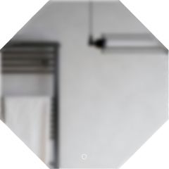 Зеркало LED Corozo (Корозо)Каре 700х700 V, 8 граней, сенсор SD-00000962 белый