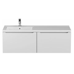 Тумба под раковину для ванной Uperwood (Аппервуд) Tanos, 120 см, подвесная, левая, белая