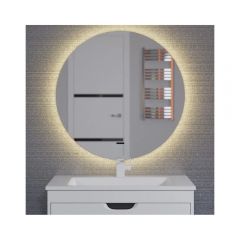 Зеркало для ванной с подсветкой Uperwood Modul, 65х65 см, бесконтактный сенсор, антизапотевание, круглое, теплая подсветка