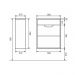Тумба с раковиной для ванной Uperwood Modul, 50 см, подвесная, матовая, белая