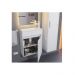 Тумба с раковиной для ванной Uperwood Modul, 50 см, подвесная, матовая, белая