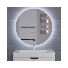 Зеркало для ванной с подсветкой Uperwood Modul, 80х80 см, бесконтактный сенсор, антизапотевание, круглое, холодная подсветка