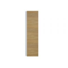 Шкаф-пенал для ванной Uperwood Barsa, 35х28х120 см, подвесной, белый/дуб сонома