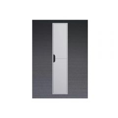 Шкаф-пенал для ванной Uperwood Modul, 33х36х150 см, подвесной, с дверцами, матовый, белый/графит