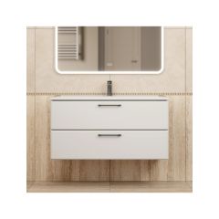 Тумба под раковину для ванной Uperwood (Упервуд) Foster New, 100 см, подвесная, белая TFosterNEW100w