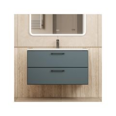 Тумба под раковину для ванной Uperwood (Упервуд) Foster New, 100 см, подвесная, серый графит TFosterNEW100g