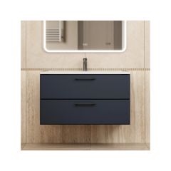 Тумба под раковину для ванной Uperwood (Упервуд) Foster New, 100 см, подвесная, черная TFosterNEW100b