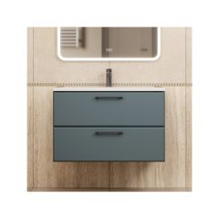 Тумба под раковину для ванной Uperwood (Упервуд) Foster New, 80 см, подвесная, серый графит TFosterNEW80g