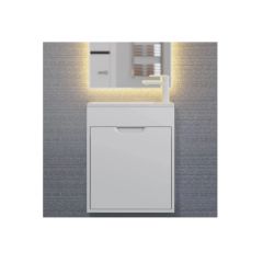 Тумба под раковину для ванной Uperwood (Упервуд) Modul, 50 см, подвесная, матовая, белая 2930205358