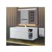 Тумба под раковину для ванной Uperwood Lotus Premium, подвесная, 100 см, белая