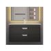 Тумба под раковину для ванной Uperwood Modul, 100 см, подвесная, матовая, черная