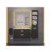 Тумба под раковину для ванной Uperwood Modul, 100 см, подвесная, матовая, черная