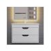 Тумба под раковину для ванной Uperwood Modul, 65 см, подвесная, матовая, белая/графит