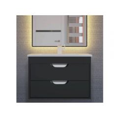 Тумба под раковину для ванной Uperwood Modul, 65 см, подвесная, матовая, черная