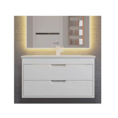 Тумба под раковину для ванной Uperwood Modul, 80 см, подвесная, матовая, белая