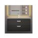 Тумба под раковину для ванной Uperwood Modul, 80 см, подвесная, матовая, черная