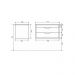 Тумба под раковину для ванной Uperwood Modul, 80 см, подвесная, матовая, черная