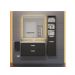 Тумба под раковину для ванной Uperwood Modul, 80 см, подвесная, матовая, черная