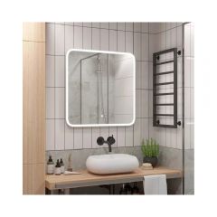 Зеркало для ванной с подсветкой Uperwood Foster, 80х80 см, LED подсветка, сенсорный выключатель, антизапотевание