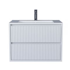 Тумба под раковину для ванной Uperwood (Аппервуд) Next, подвесная, 70 см, белая, 2 ящика