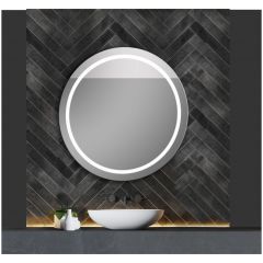 Зеркало Led Xpertials Iris, круглое 60 см: датчик подсветки с диммером 84354135-36846