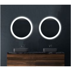 Зеркало Led Xpertials Lumix, круглое 90 см: датчик подсветки с диммером и датчик антизапотевания 84354135-36907