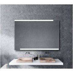 Зеркало Led Xpertials Osna, прямоугольное 120х80 см: датчик подсветки с диммером, профиль матовая сталь 84354135-46470