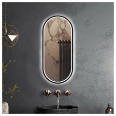 Зеркало RoxenBath (РоксенБаз) Grown 45x100 см, в черной алюминиевой раме 510200-100B