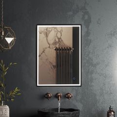 Зеркало RoxenBath (РоксенБаз) Sigma 50x70 см, в черной алюминиевой раме 510210-50B