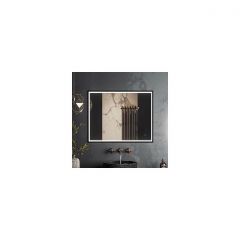 Зеркало RoxenBath (РоксенБаз) Sigma 80x70 см, в черной алюминиевой раме 510210-80B