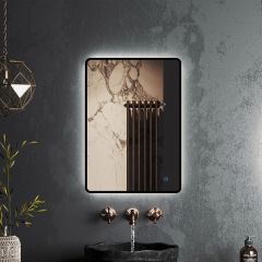 Зеркало RoxenBath (РоксенБаз) Simon 50x70 см, в черной алюминиевой раме 510205-50B