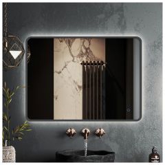Зеркало RoxenBath (РоксенБаз) Simon 80x70 см, в алюминиевой раме оружейная сталь 510205-80GM