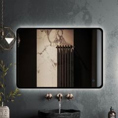 Зеркало RoxenBath (РоксенБаз) Simon 90x70 см, в черной алюминиевой раме 510205-90B