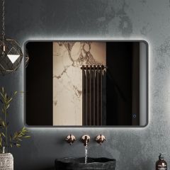 Зеркало RoxenBath (РоксенБаз) Simon 90x70 см, в алюминиевой раме оружейная сталь 510205-90GM